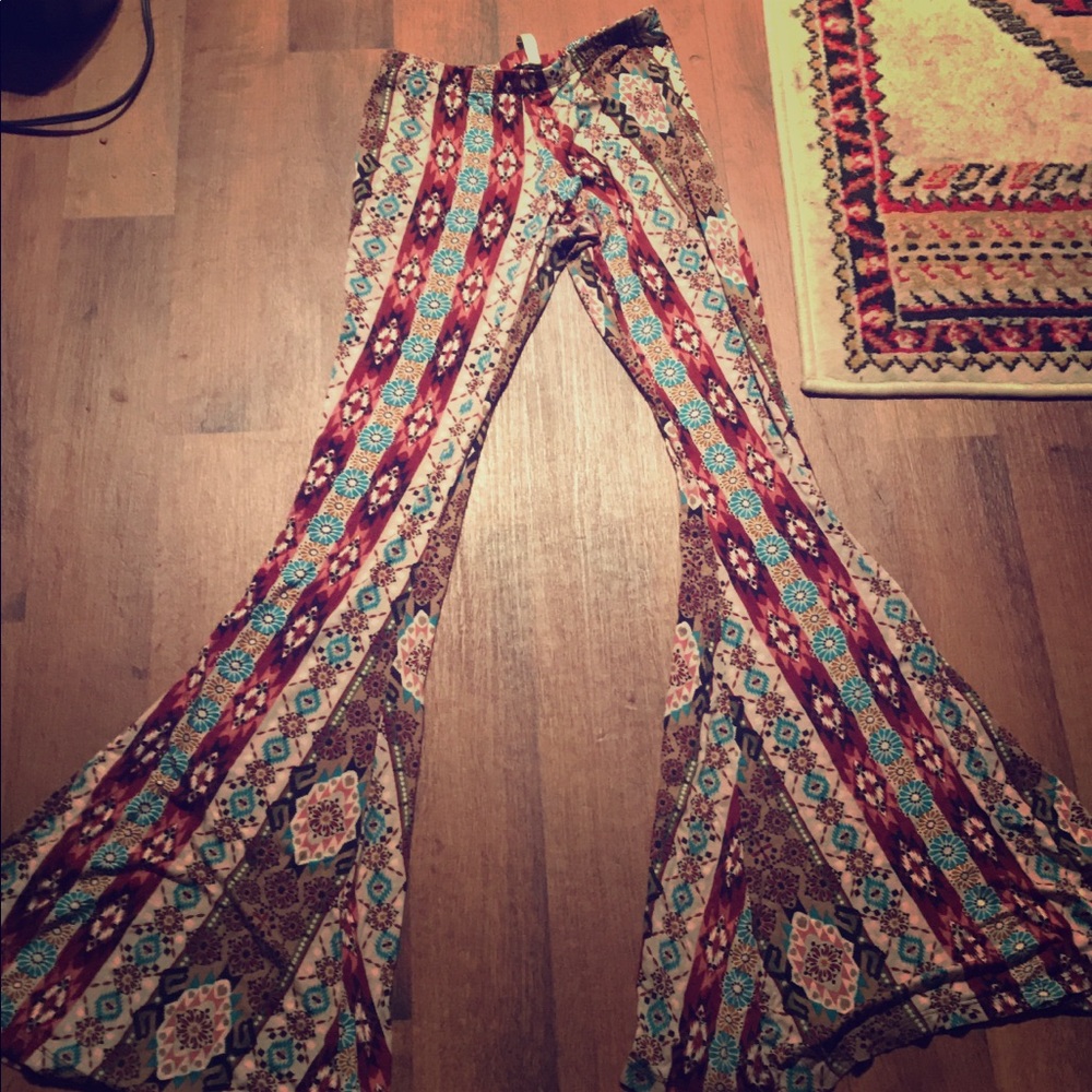 Boho Patterned Bell Bottoms